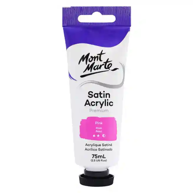 Vopsele Satin acril 75 ml, Pink