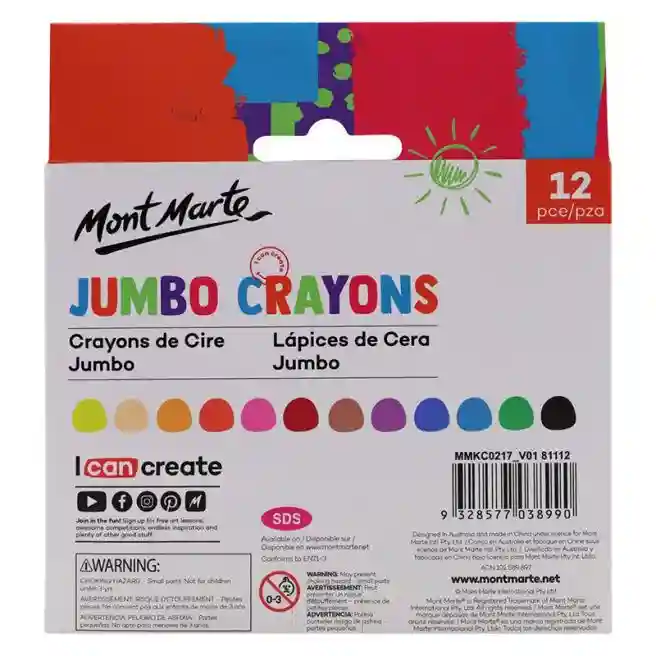 Set creione de ceara M.M. Jumbo 12buc, art. MMKC0217