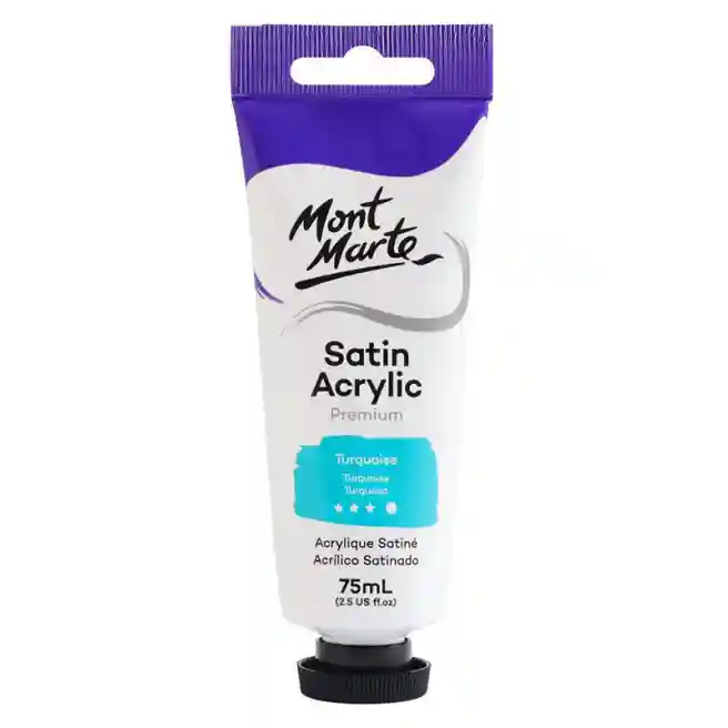 Vopsele Satin acril 75 ml, Turquoise