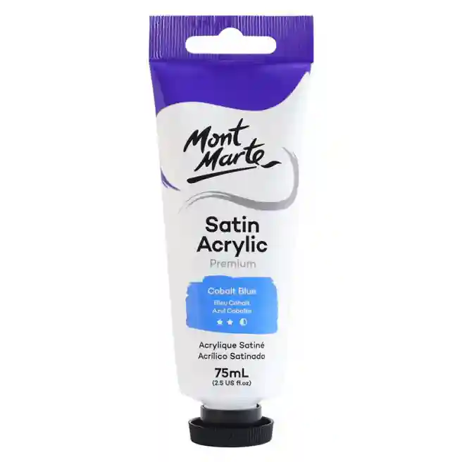 Vopsele Satin acril 75 ml, Cobalt Blue