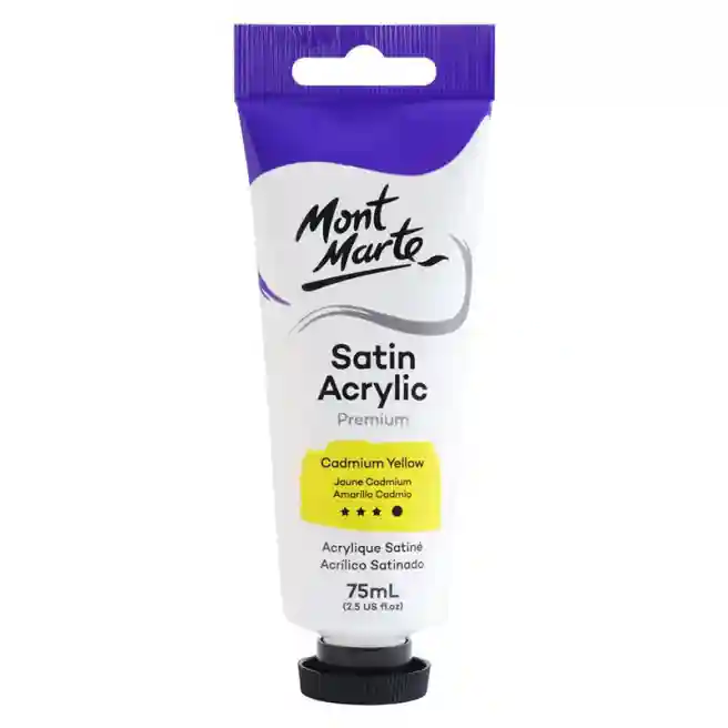 Vopsele Satin acril 75 ml, Cadmium Yellow