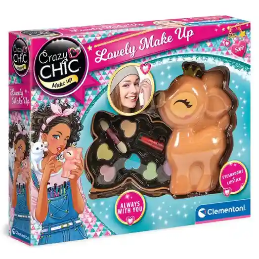 Набор косметики для девочек в футляре Олененок Crazy Chic Clementoni