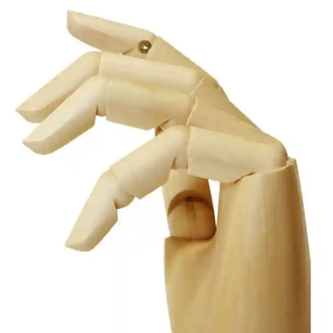 Manechin de lemn mana M.M. 25cm Stanga art.MAXX0035