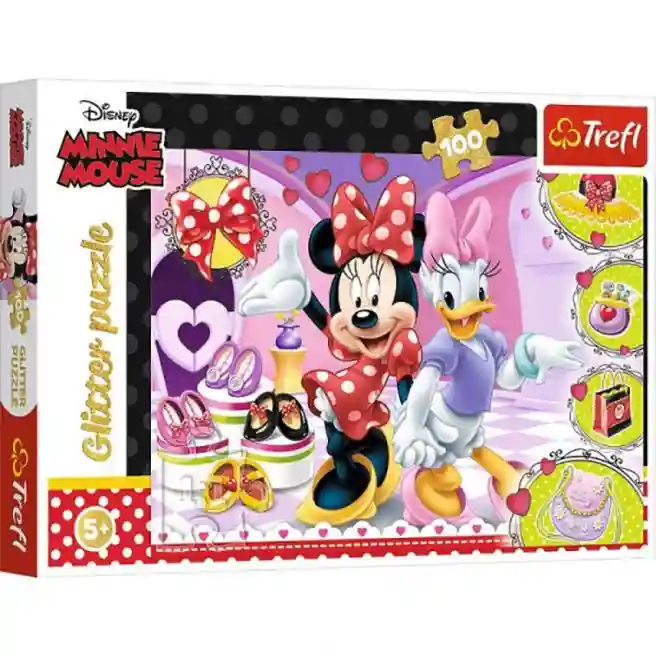 TF Пазлы "100 Glitter" -  Минни и украшения / Disney Minnie, код 46542