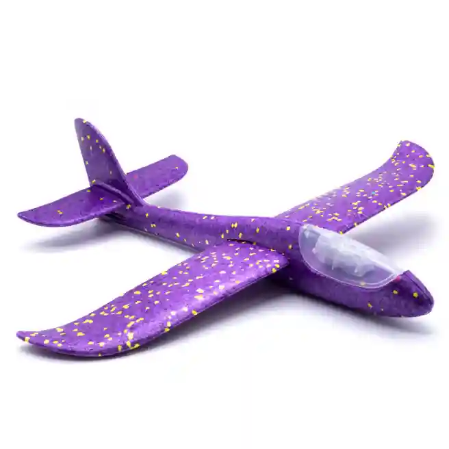 Avion planor 48 cm (front LED) violet, cod 152620
