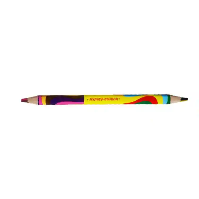 Creion cu mină multicoloră Multi-Pulti, Maxi, bilateral, ascuţit, (per unitate)