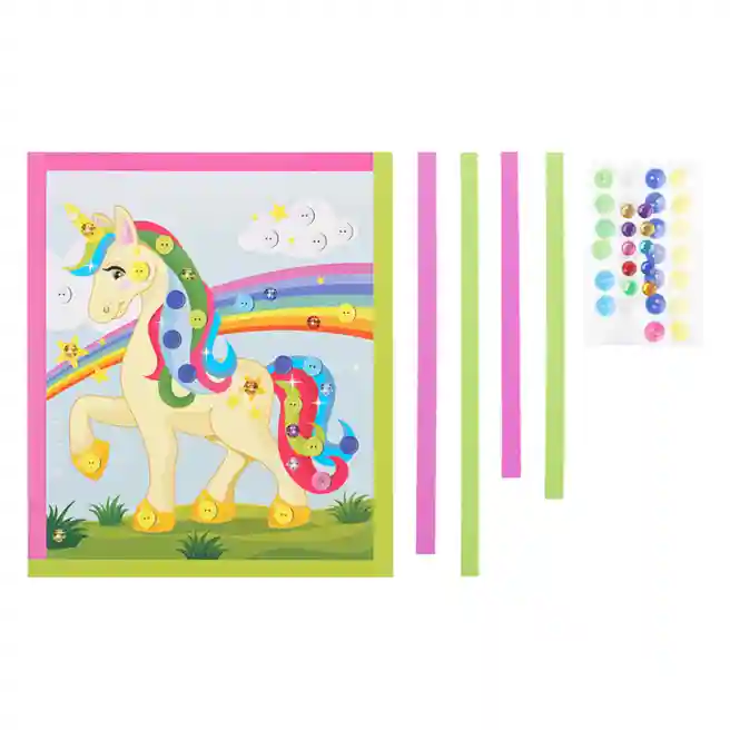 Aplicație din nasturi "Unicorn"