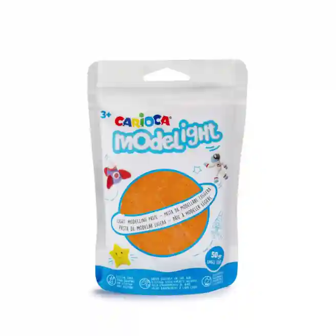 Plastilină moale Carioca 50 g, portocalie