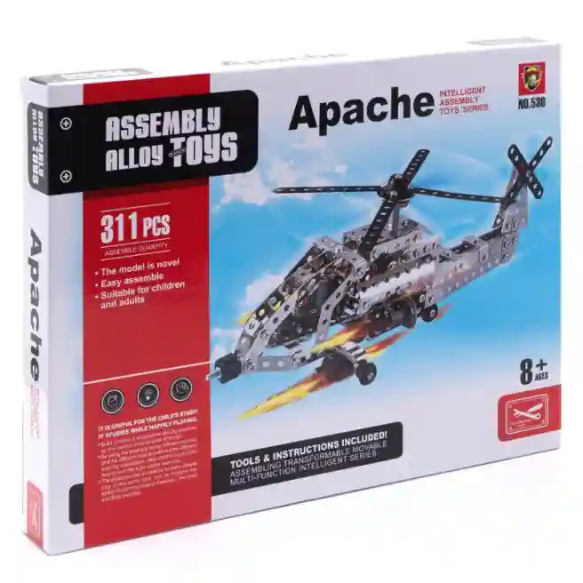 Set construcție metalic "Apache" 311 piese, cod 154625