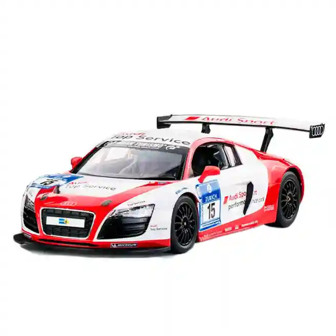 RS Машина р/у RASTAR 1:14 Audi R8 LMS Performance (с рулем, батар.), бел/красная, код 51232