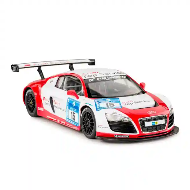 RS Машина р/у RASTAR 1:14 Audi R8 LMS Performance (с рулем, батар.), бел/красная, код 51232