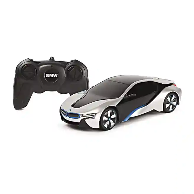 RS Машина р/у RASTAR 1:24 BMW i8, серебряная, код 50614