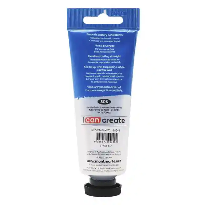 Vopsele M.M. Oil Paint, de ulei, 75 ml verde Light Green