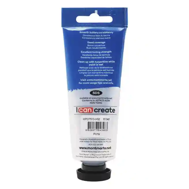 Vopsele Oil Paint, de ulei, 75 ml roșu Carmine
