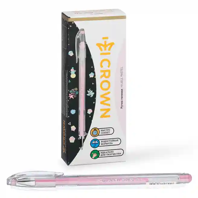 Pix gel Crown "Hi-Jell Pastel" roz pastel, 0,8mm HJR-500P