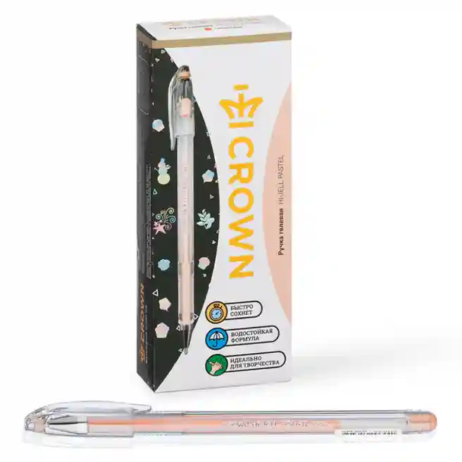 Pix gel Crown "Hi-Jell Pastel" portocaliu pastel, 0,8mm HJR-500P