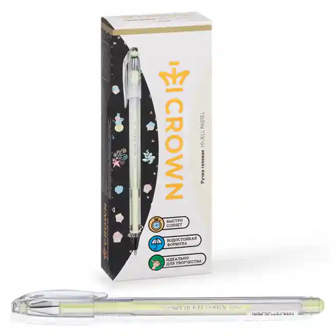 Pix gel Crown "Hi-Jell Pastel" galben pastel, 0,8mm HJR-500Pё