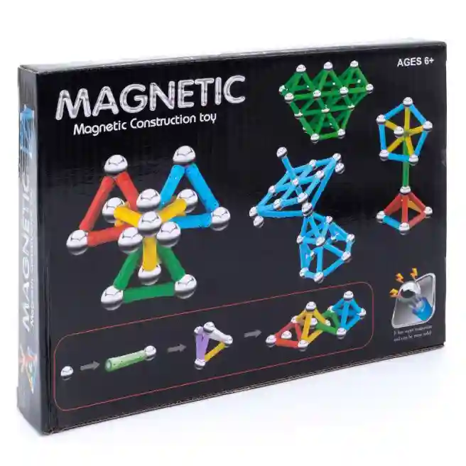 Set de construcție magnetic 62 elem., cod 38057