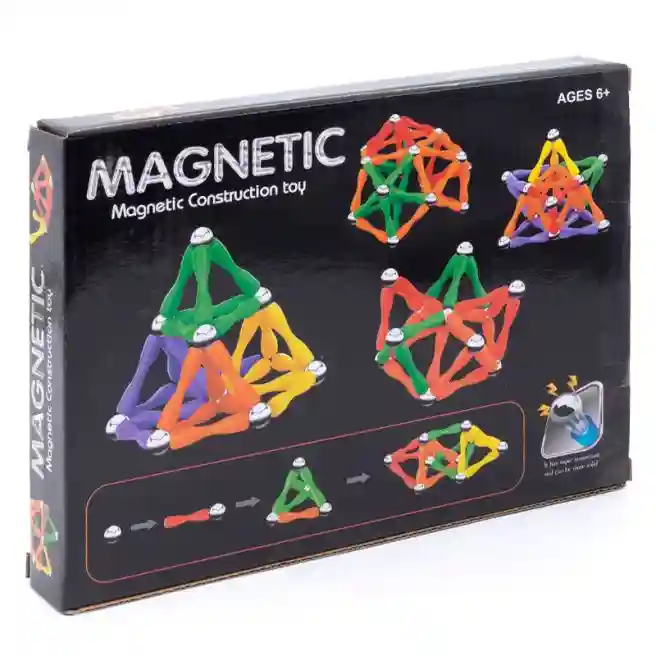 Set de construcție magnetic 62 elem., cod 38059