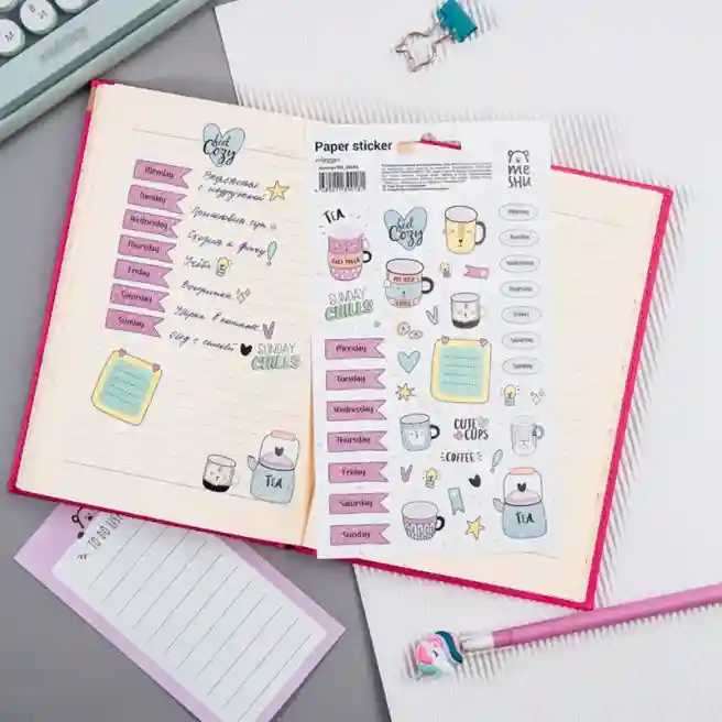 Stickere MESHU pentru agendă MESHU "Hygge"
