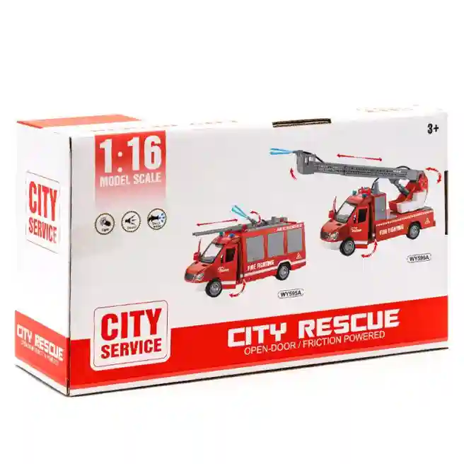 WY Masina cu inertie "Fire Vehicle" (lumini,sunete), cod 49459
