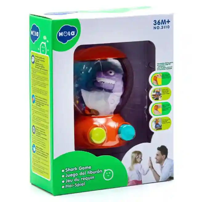 Водяная игра HOLA "Hungry Shark" оранж., код 432015