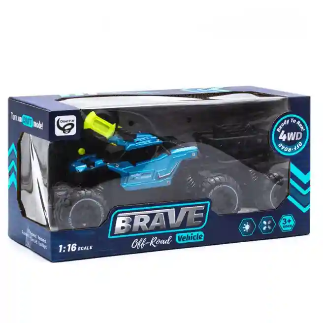 Машина 1:16 на р/у "BRAVE" синяя, код 442094