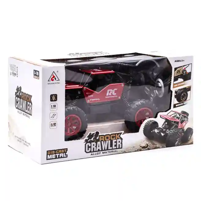 Машина 1:18 на р/у "Rock Crawler" 2029 красная, код 442029