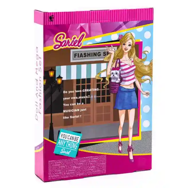 Păpușa 29cm "Sariel" cu accesorii 7758-B, păr roșcat, cod 452050