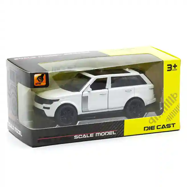 Машина металл. 1:36 (звук, свет, откр. двери) Range Rover, белая, код 462107