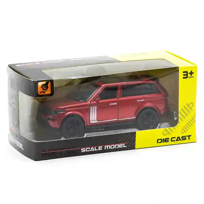 Машина металл. 1:36 (звук, свет, откр. двери) Range Rover, красная, код 462108