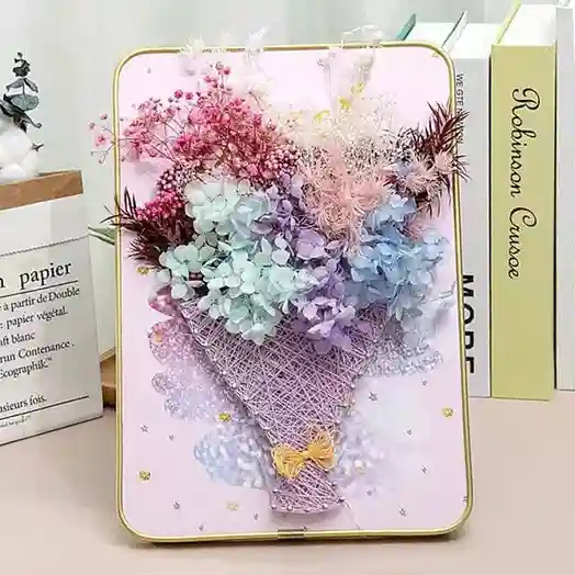 Set pentru creație String Art "Buchet de flori", 21x30 cm