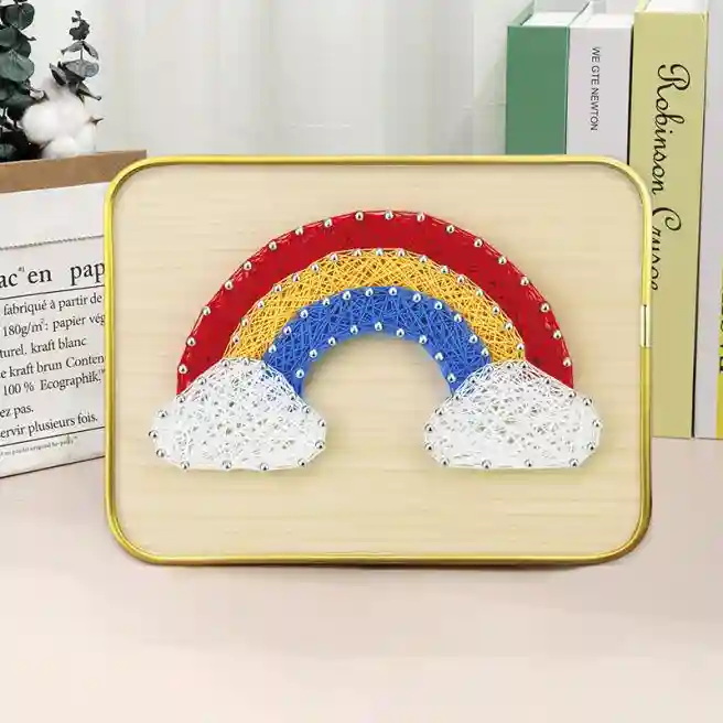 Set pentru creație String Art "Curcubeu", 15x20 cm