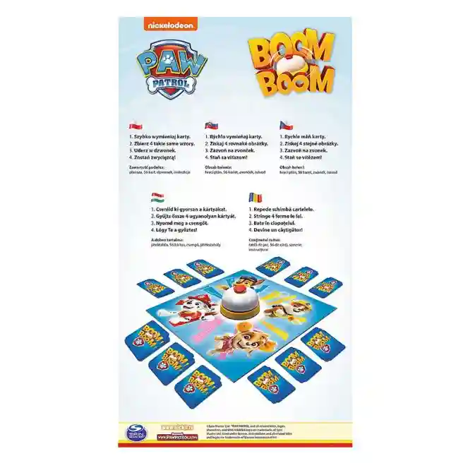TF Игра настольная "Boom Boom Щенячий патруль", код 50340