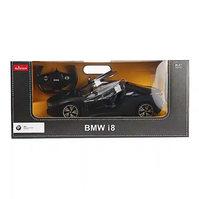 RS Mașină cu telecomandă RASTAR 1:14 BMW I8 neagra, cod 50625