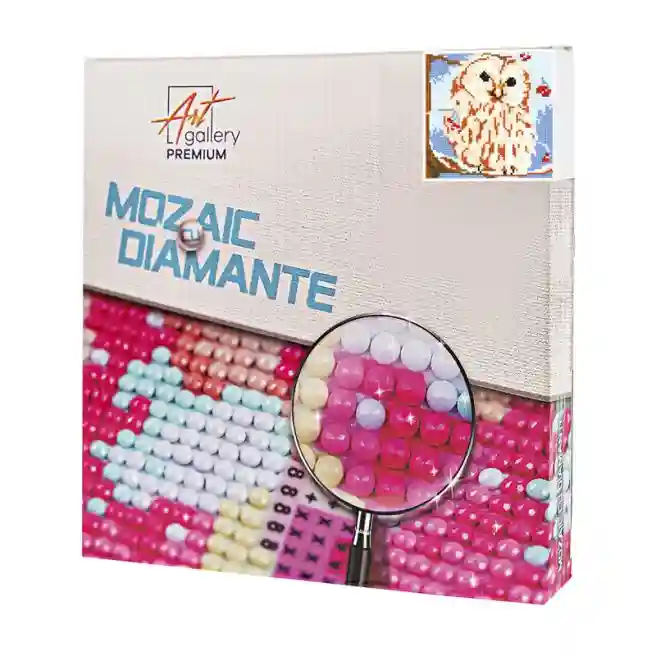 Mozaic cu diamante 20x20 cm Bufnita