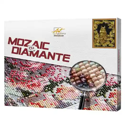 Buha de aur, 40x50 cm, mozaic cu diamante