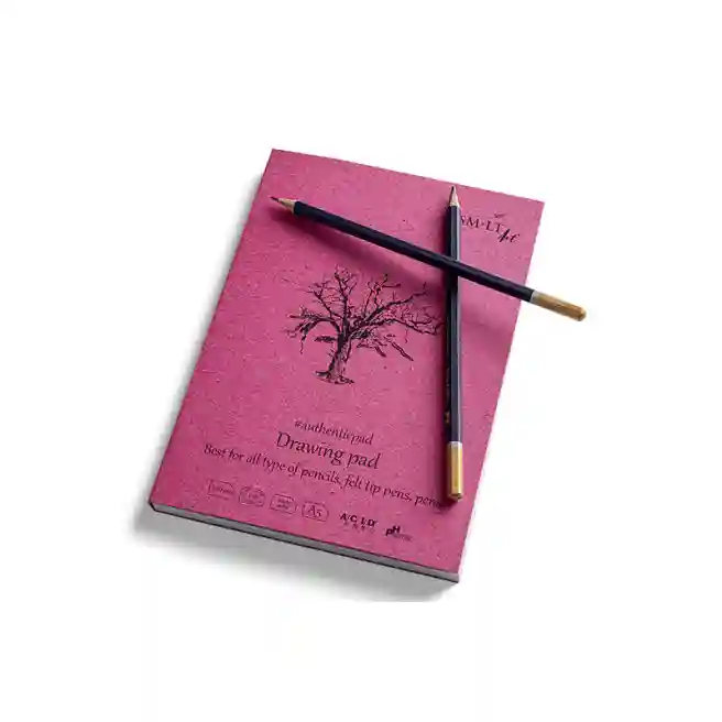 SMLT Sketchbook А5, Authentic, bloc lipit, 60 foi, creion, 120 g.
