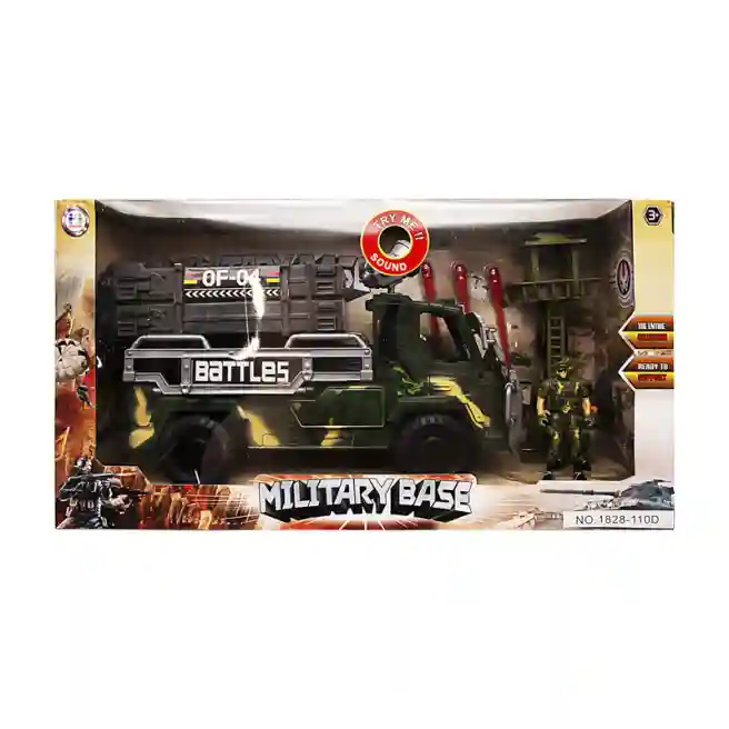 Set de joacă "Military Base Battles" cu lumină, cod 492037