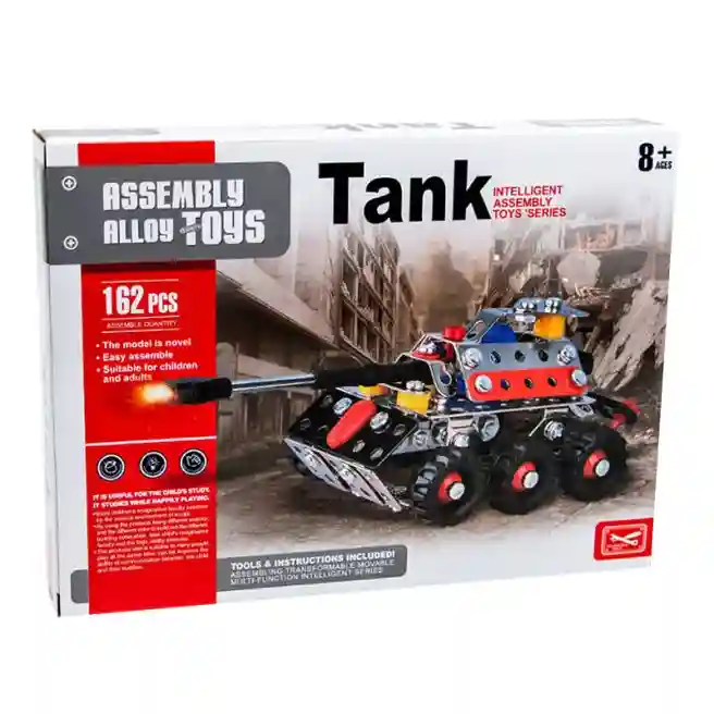 Конструктор метал. "Tank" 162 дет., код 173004