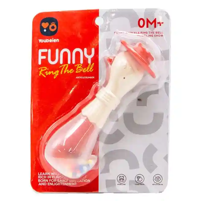 Zornăitoare bebeluș „Funny”, gâscă, cod 532047