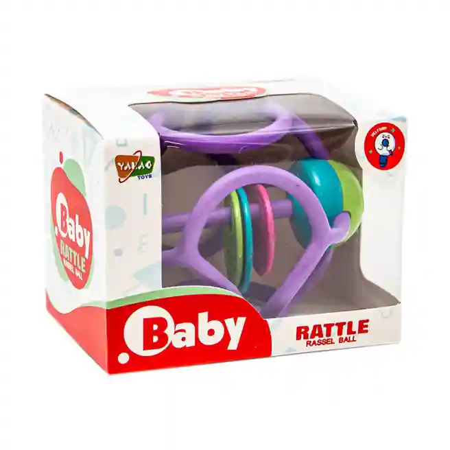 Jucarie Minge "Rattle Rassel Ball", violeta, cod 552074