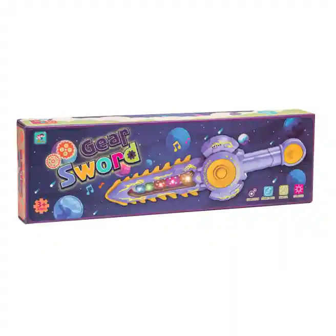 Sabie  electrica "Gear Sword", cu lumina si sunet, violeta, cod 542099
