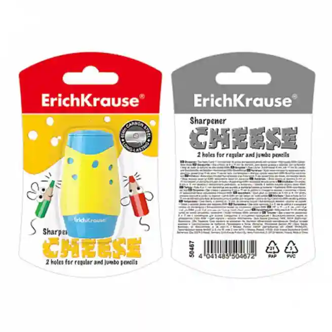 Ascuțitoare ErichKrause CHEESE dubla cu container