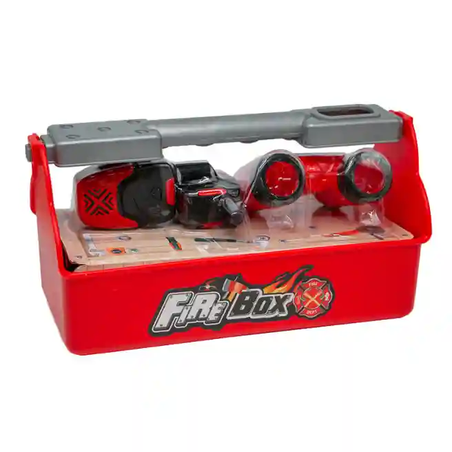 Set instrumente în trusă, pentru pompieri "Fire box", cod 562061