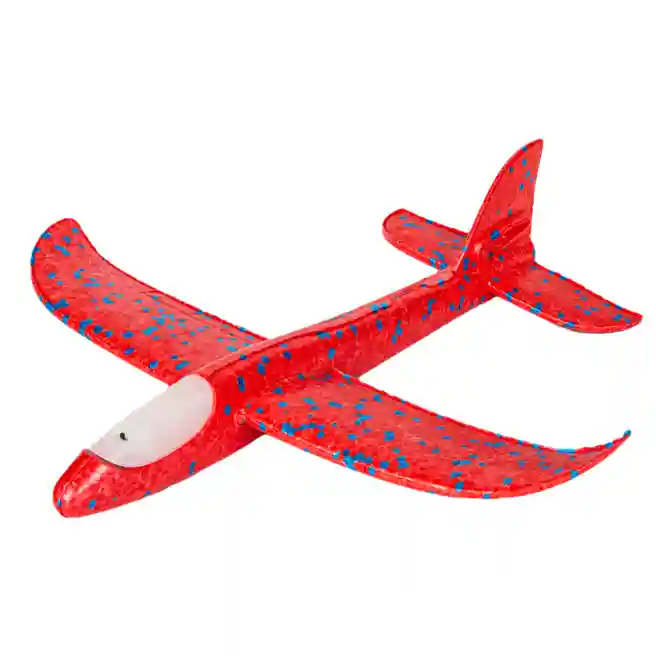 Avion planor 37cm (front LED), roșu, cod 177021