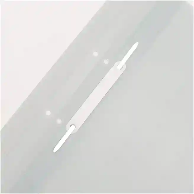 Mapă din plastic cu șină, 100/150 mkm, Jet, 2 gauri, gri