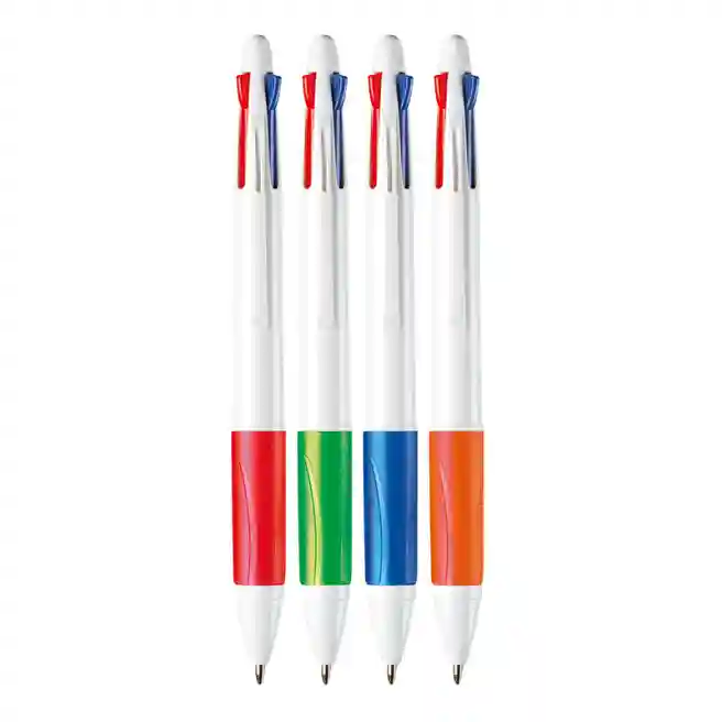 Pix cu bilă cu butoane, 4 culori Carioca, 1 mm