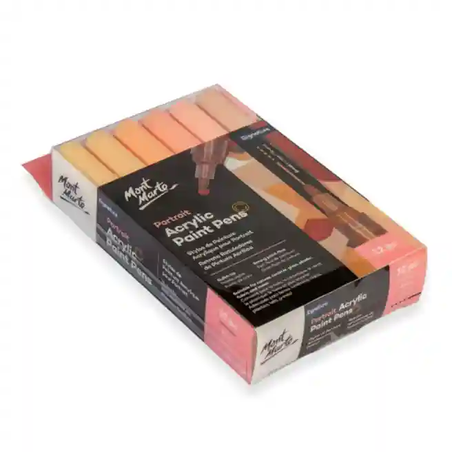 Set de markere pentru portrete 12 bucăți, nuanțele pielii