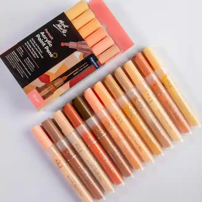 Set de markere pentru portrete 12 bucăți, nuanțele pielii